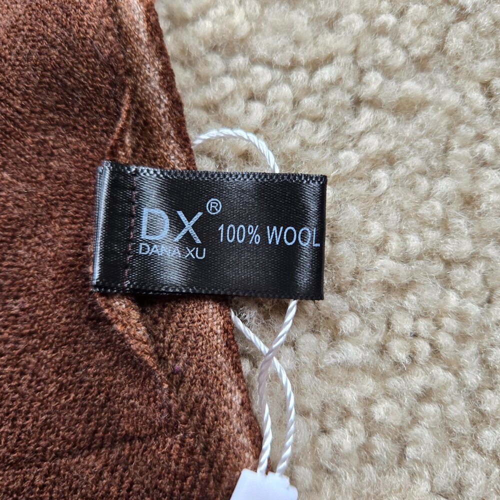 NWT 100% Wool Wrap Scarf Colorful - Picture 3 of 7